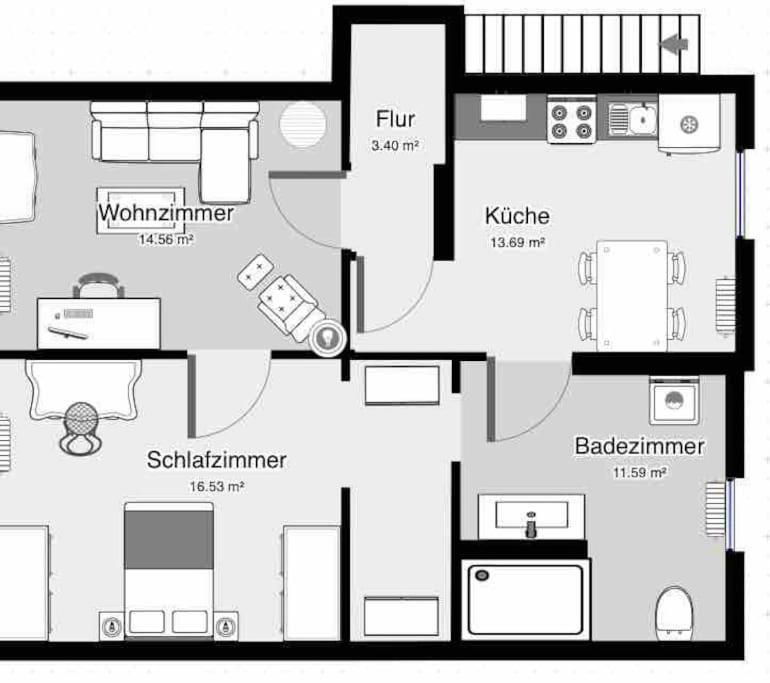 65Qm Luxus Apartment Mit Whirlpool Saarbruecken Uni Naehe Exterior photo