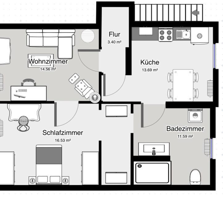 65Qm Luxus Apartment Mit Whirlpool Saarbruecken Uni Naehe Exterior photo